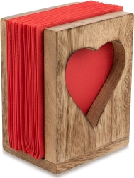 Porte-serviettes en bois de manguier 8,5 × 7,5 × 12 cm Orion