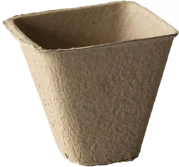 Pots de fleurs en papier jetables 8 × 8 × 8 cm (18 pcs)