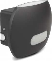 Wandleuchte LED mit PIR-Sensor 20 W 1600 lm IP65 4000 K grau