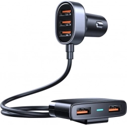 Joyroom Autoladegerät 5-Port USB Schwarz