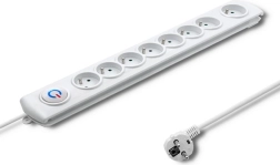 Surge Protection with 8 Sockets and 1.5 m Cable