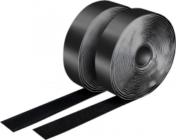 Self-adhesive hook-and-loop LOGILINK 2×5 m, black, 25 mm