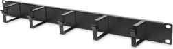 Horizontal Cable Organizer RING 19" 1U, Black
