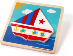 Insert Wooden Puzzle Sailboat