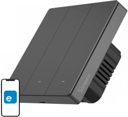 Interrupteur mural intelligent Sonoff M5 Wi‑Fi à 3 canaux