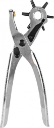 deli tools pince perforatrice pour cuir 9" (argent)