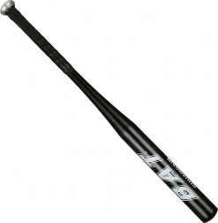 Aluminium honkbalknuppel 25" (64 cm) – lichte trainingsknuppel, zwart