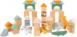 Wooden Building Blocks Safari for Kids