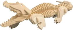 Woodcraft puzzle 3D en bois crocodile, 94 pièces
