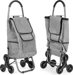 Chariot de courses 33 l avec roues triples et poches MODERNHOME