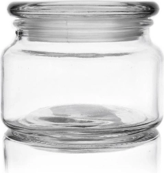 Bocal en verre pour aliments 380 ml avec couvercle