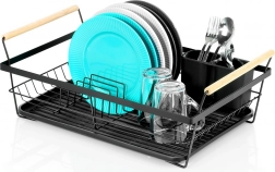 Black dish rack 50.5 × 33 × 18 cm