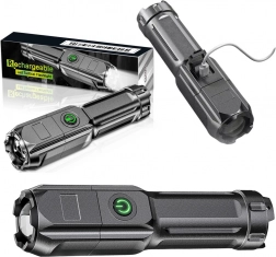 Waterproof pocket tourist flashlight with 3 LED modes