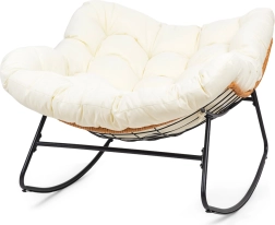 XL rocking chair in Scandinavian style – beige