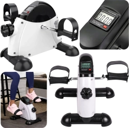 Mini vélo d’appartement sous bureau avec écran LCD pour bras et jambes