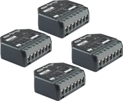 Ensemble de 4 contrôleurs shelly 2pm gen4 pro stores et appareils zigbee/matter