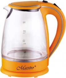 Electric Kettle Maestro Glass 1.7L Orange