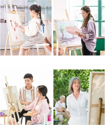 Malen nach Zahlen mit Rahmen 30 × 40 cm – Kätzchen