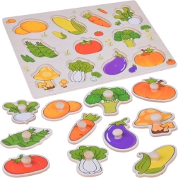 Holzpädagogisches Puzzle Gemüse