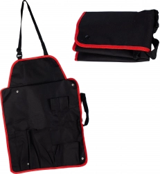 Grill apron with pockets and adjustable strap