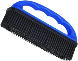 Pet hair brush with rubber bristles 15 cm