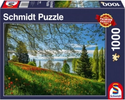 Puzzle Blooming Tulips on Mainau Island 1000 pieces