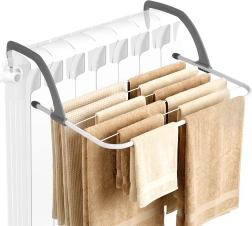 Hangende droogrek voor radiator, metalen wit 51 × 34 cm