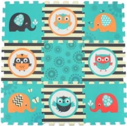 Soft foam puzzle Owl and Elephant 9 pcs