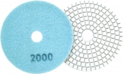 Satz mit 10 Diamant-Polierscheiben 80 mm, Trocken- und Nasspolieren, Klettverschluss, Körnung 2000