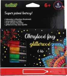 Acrylstifte Glitter Set 6 Stück