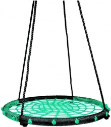 Cerceau à bascule avec assise en corde 80 cm – Vert