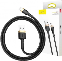 Baseus Cafule charging and data cable USB–Lightning 3 m 2.4A black–gold