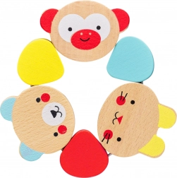 Wooden Teether with Animals for Children