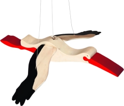 Houten hangende ooievaar FAUNA