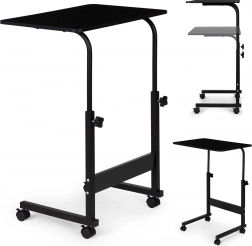Rollbarer Laptop-Tisch schwarz