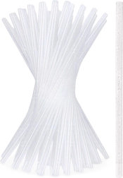 Set glinsterende herbruikbare rietjes 22 cm – 50 stuks