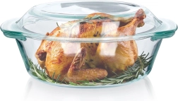 Glass Heat-Resistant Roasting Dishes with Lid 2 L + 750 ml Vilde