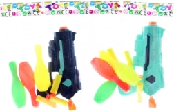pistol with bowling pins and foam darts for kids