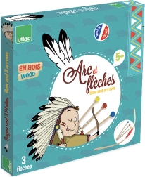 Kids’ wooden archery set with suction-cup arrows