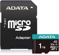 Carte mémoire MicroSD PremierPro 1 To avec adaptateur