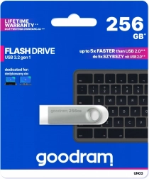 Clé USB UNO3 256 Go USB 3.2 Gen1 argent