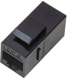 RJ45–RJ45 Coupler for Panel, UTP Cat 5e