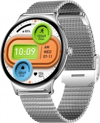 Smartwatch COLMI V89 aus Edelstahl, silber