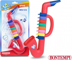 Children's Red Plastic Saxophone with 8 Keys