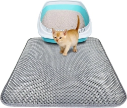 Gray hygiene mat under cat toilet 40x50 cm