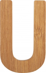 Bamboo Letter U small foot