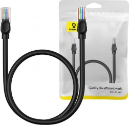BASEUS Ethernet-Netzwerkkabel CAT5 0,5 m schwarz