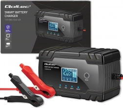 intelligente acculader 12V/24V met lcd en reparatiefunctie – Qoltec