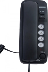 MESCOMP MT 518 Diana corded desk phone black