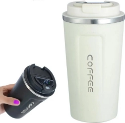 Thermosbeker met display, wit 510 ml